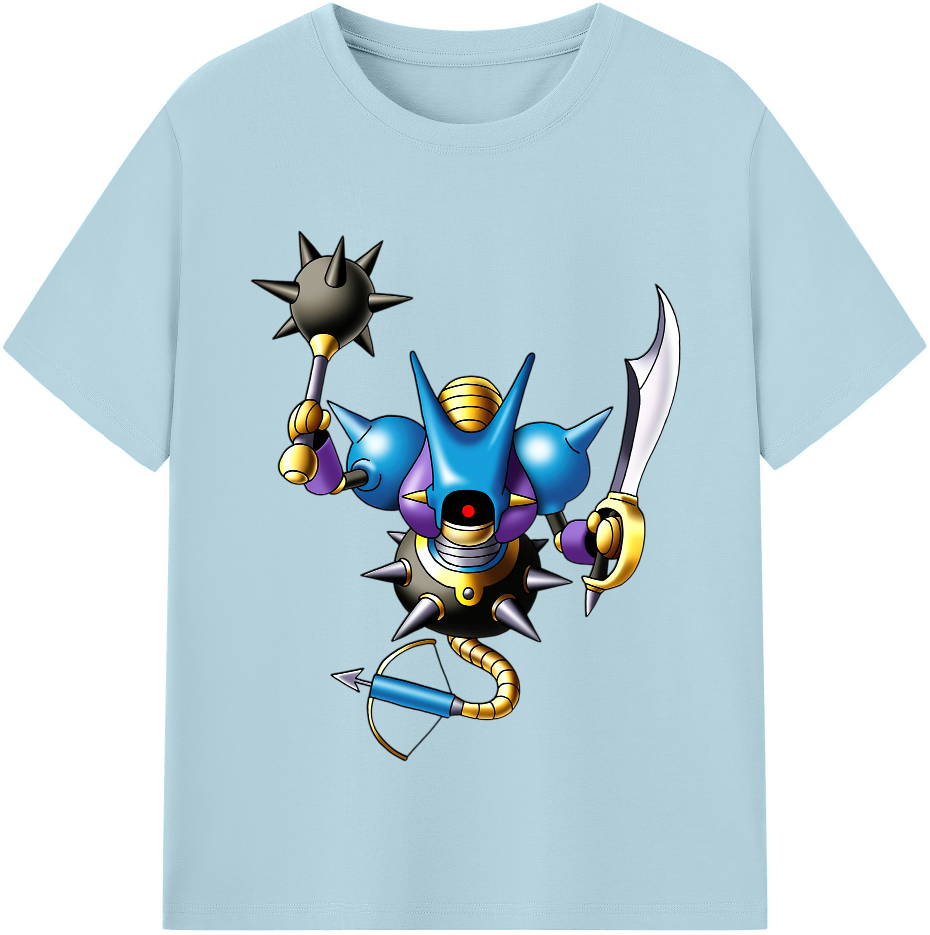 （画像用） ドラゴンクエスト Doragon Kuesuto Dragon Quest 綿100％半袖Tシャツ（フロントプリント）